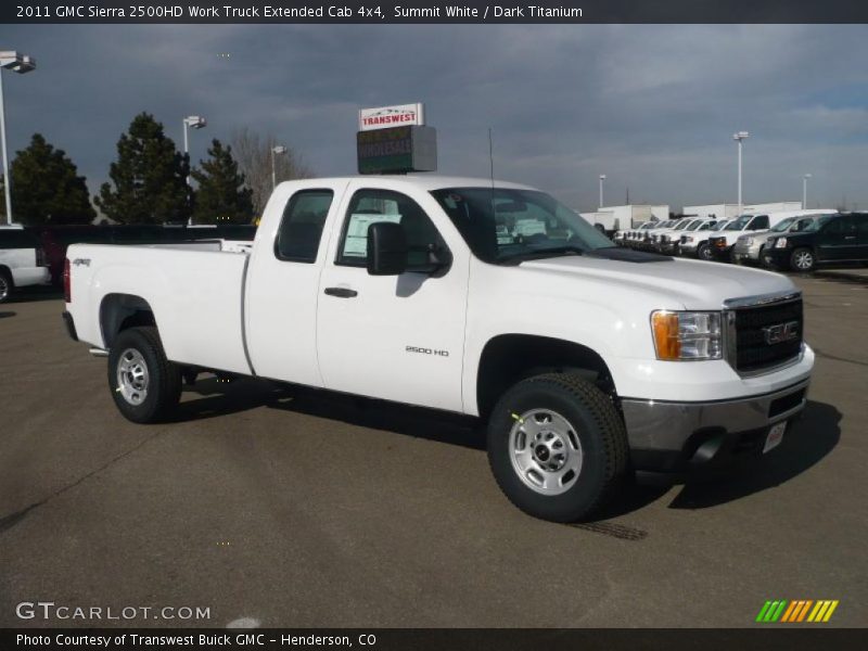 Front 3/4 View of 2011 Sierra 2500HD Work Truck Extended Cab 4x4