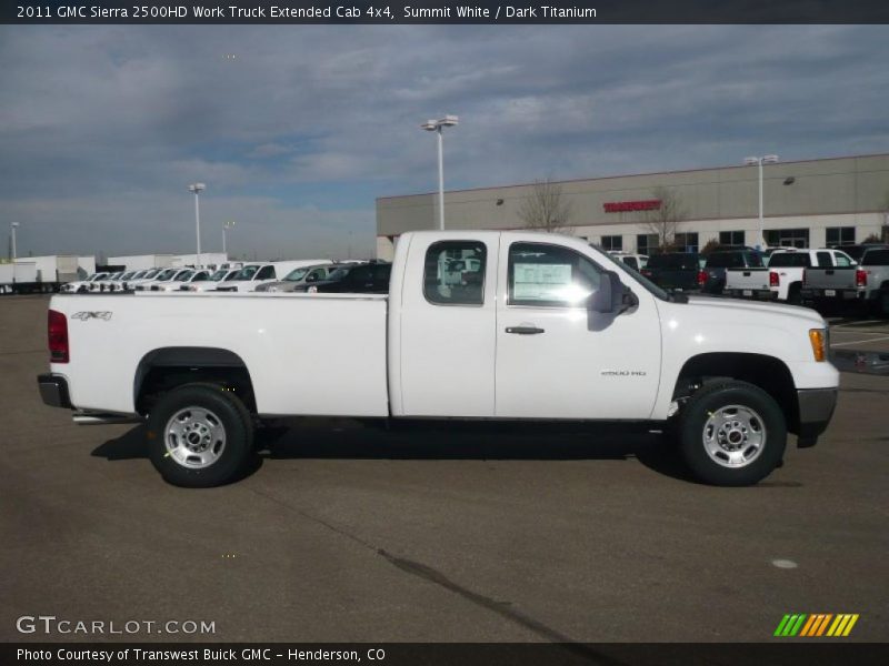  2011 Sierra 2500HD Work Truck Extended Cab 4x4 Summit White