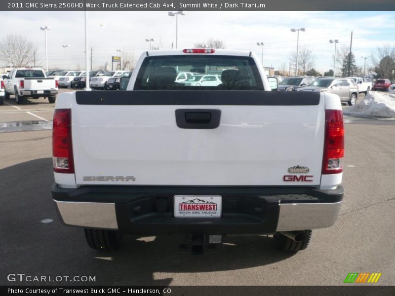 Summit White / Dark Titanium 2011 GMC Sierra 2500HD Work Truck Extended Cab 4x4