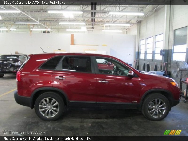 Spicy Red / Beige 2011 Kia Sorento LX AWD