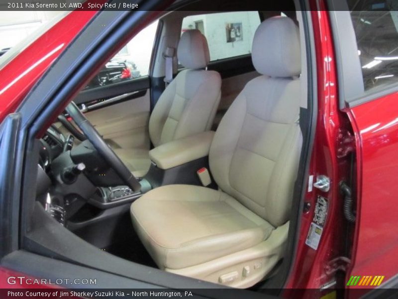 Spicy Red / Beige 2011 Kia Sorento LX AWD