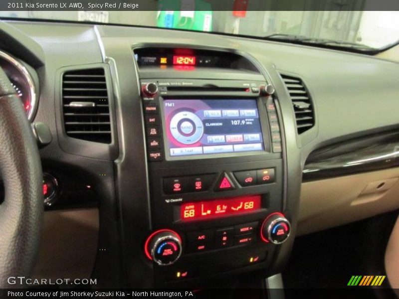 Spicy Red / Beige 2011 Kia Sorento LX AWD