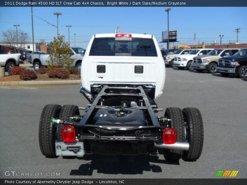 Bright White / Dark Slate/Medium Graystone 2011 Dodge Ram 4500 HD SLT Crew Cab 4x4 Chassis