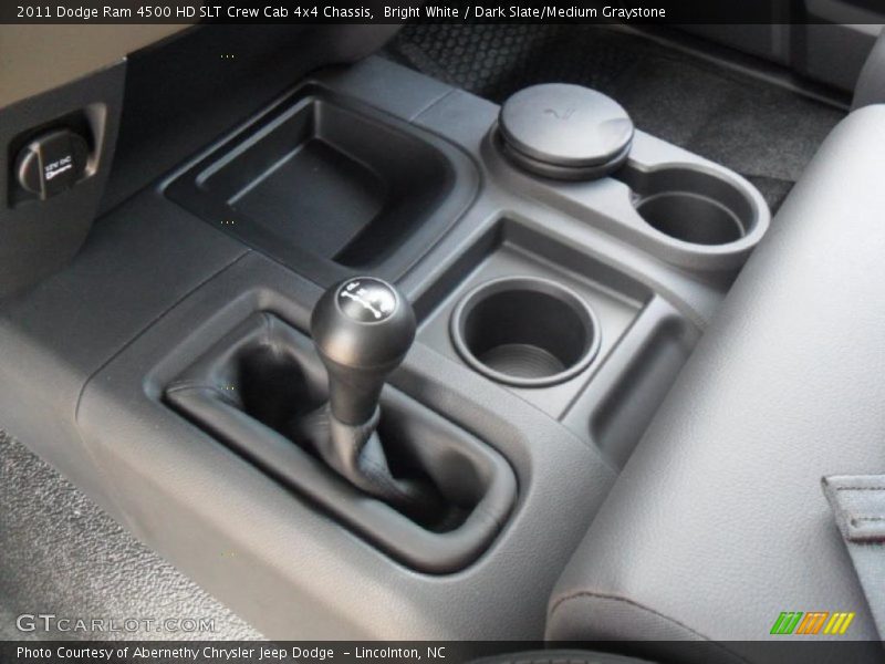 Bright White / Dark Slate/Medium Graystone 2011 Dodge Ram 4500 HD SLT Crew Cab 4x4 Chassis