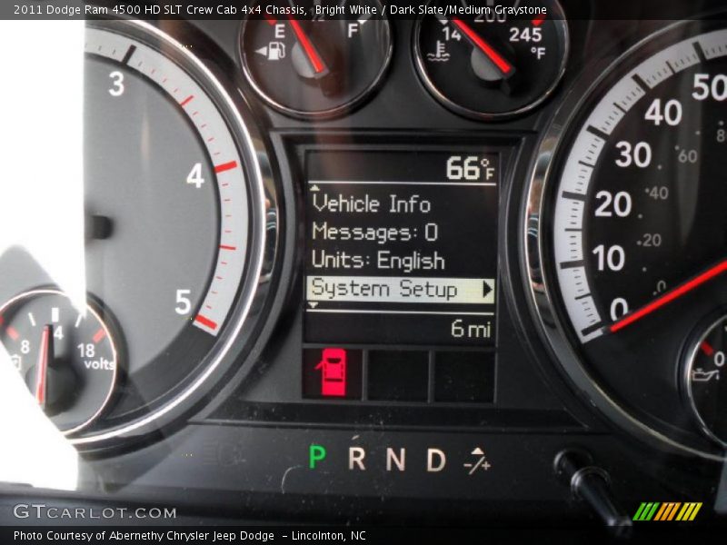 Bright White / Dark Slate/Medium Graystone 2011 Dodge Ram 4500 HD SLT Crew Cab 4x4 Chassis