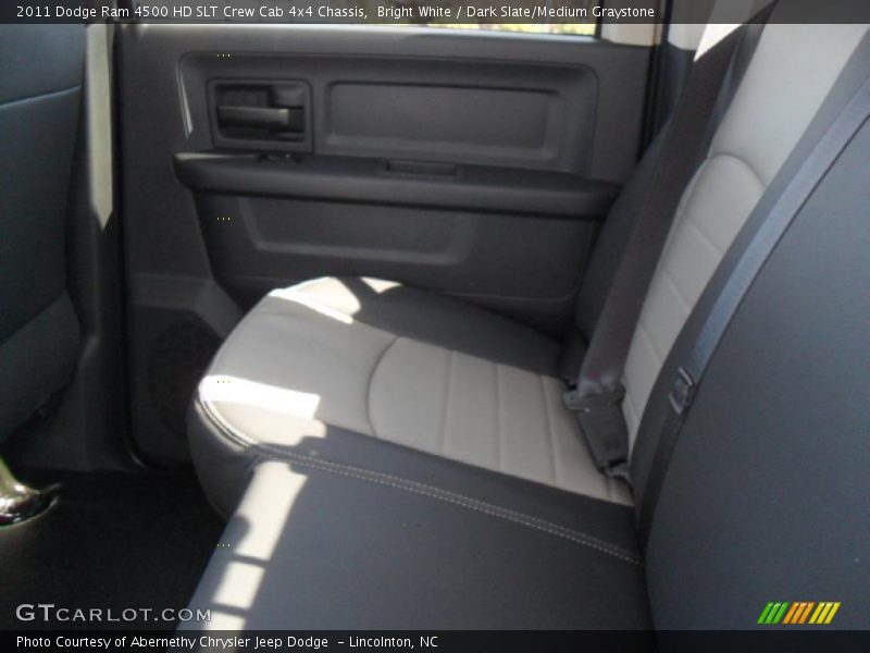 Bright White / Dark Slate/Medium Graystone 2011 Dodge Ram 4500 HD SLT Crew Cab 4x4 Chassis