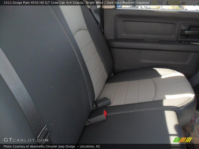 Bright White / Dark Slate/Medium Graystone 2011 Dodge Ram 4500 HD SLT Crew Cab 4x4 Chassis