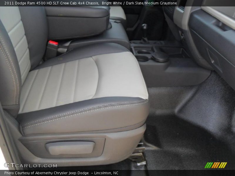Bright White / Dark Slate/Medium Graystone 2011 Dodge Ram 4500 HD SLT Crew Cab 4x4 Chassis