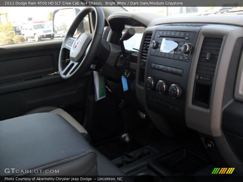 Bright White / Dark Slate/Medium Graystone 2011 Dodge Ram 4500 HD SLT Crew Cab 4x4 Chassis
