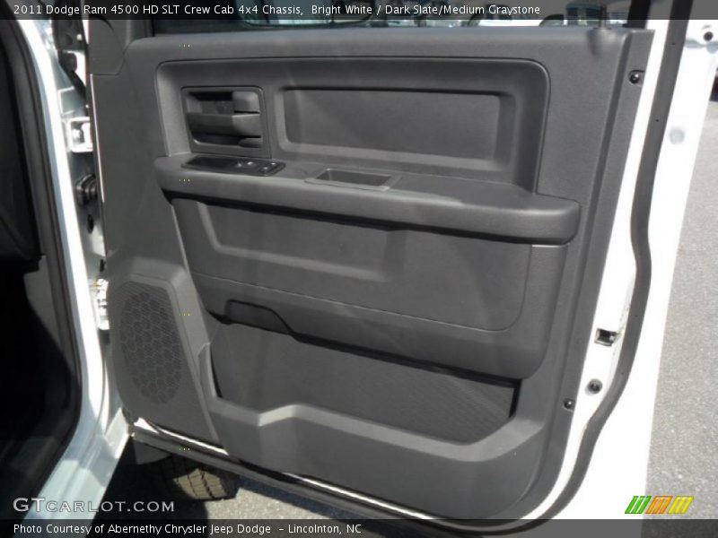 Bright White / Dark Slate/Medium Graystone 2011 Dodge Ram 4500 HD SLT Crew Cab 4x4 Chassis
