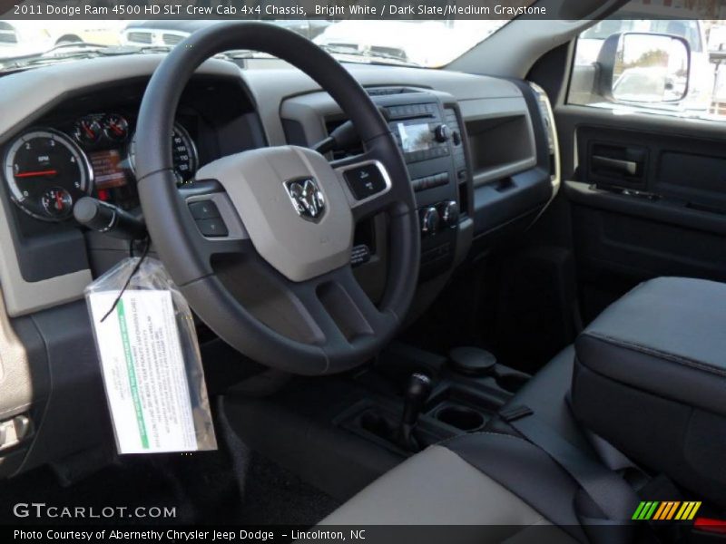 Dark Slate/Medium Graystone Interior - 2011 Ram 4500 HD SLT Crew Cab 4x4 Chassis 
