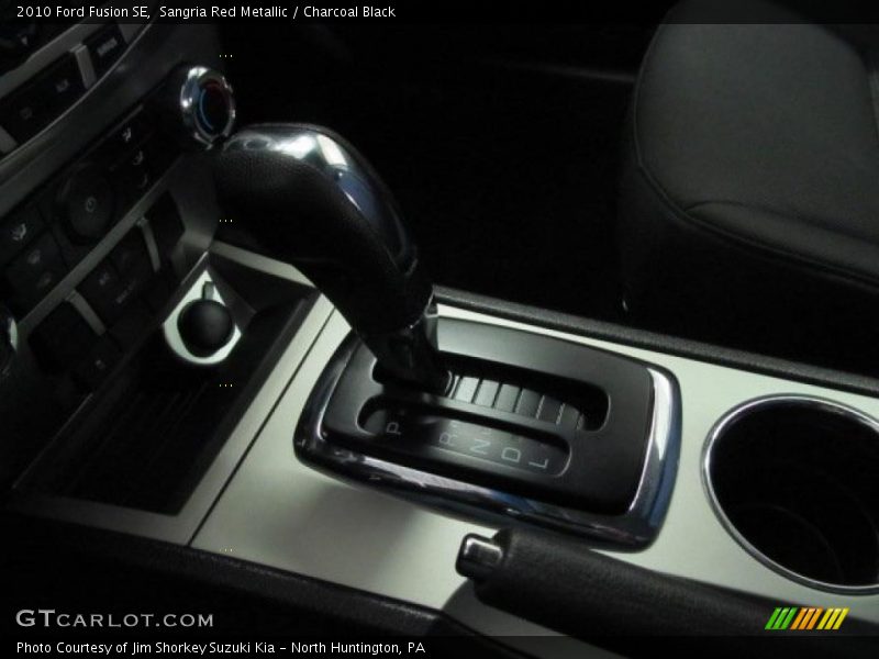 Sangria Red Metallic / Charcoal Black 2010 Ford Fusion SE
