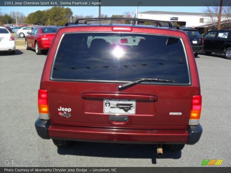 Sienna Pearlcoat / Agate 2001 Jeep Cherokee Sport 4x4