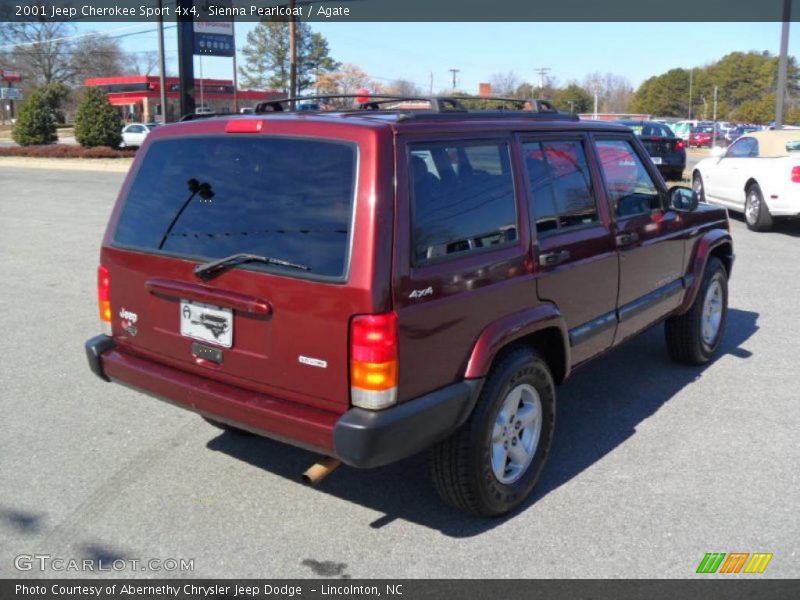 Sienna Pearlcoat / Agate 2001 Jeep Cherokee Sport 4x4