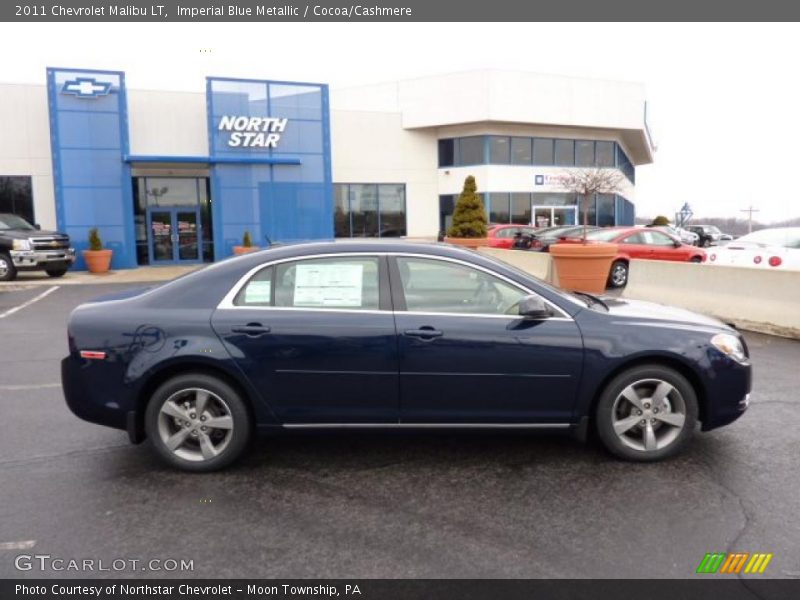 Imperial Blue Metallic / Cocoa/Cashmere 2011 Chevrolet Malibu LT