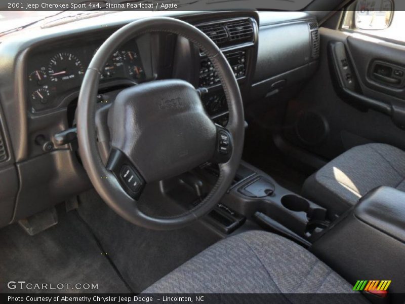 Agate Interior - 2001 Cherokee Sport 4x4 