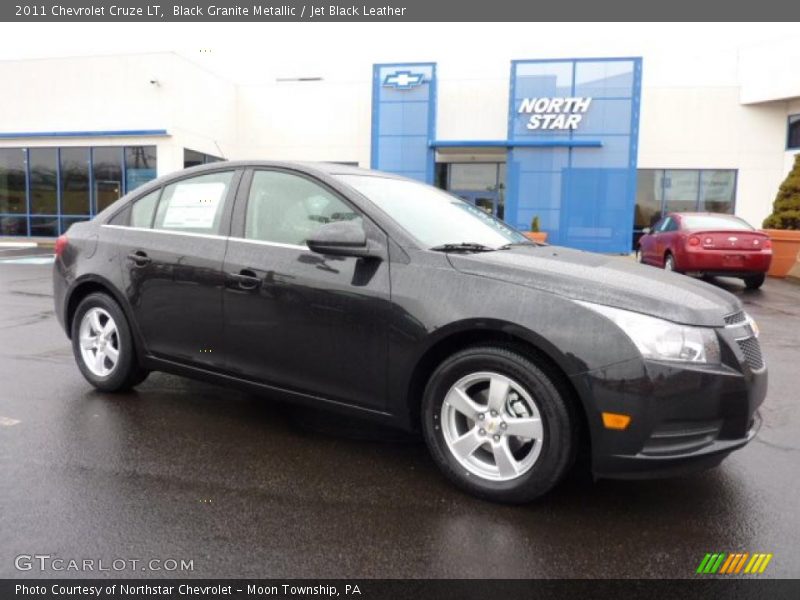 Black Granite Metallic / Jet Black Leather 2011 Chevrolet Cruze LT
