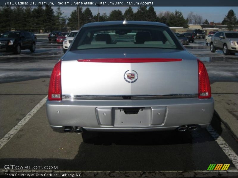 Radiant Silver Metallic / Titanium/Dark Titanium Accents 2011 Cadillac DTS Premium