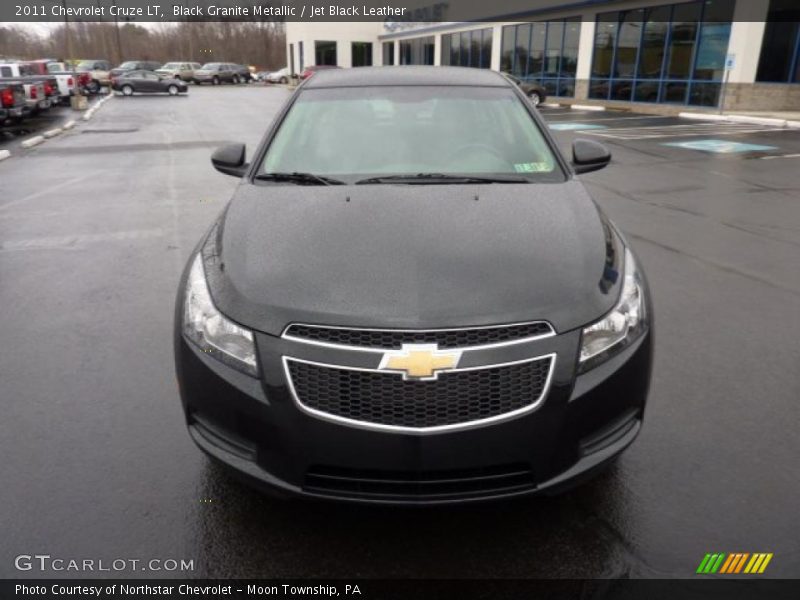 Black Granite Metallic / Jet Black Leather 2011 Chevrolet Cruze LT