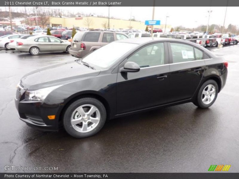 Black Granite Metallic / Jet Black Leather 2011 Chevrolet Cruze LT