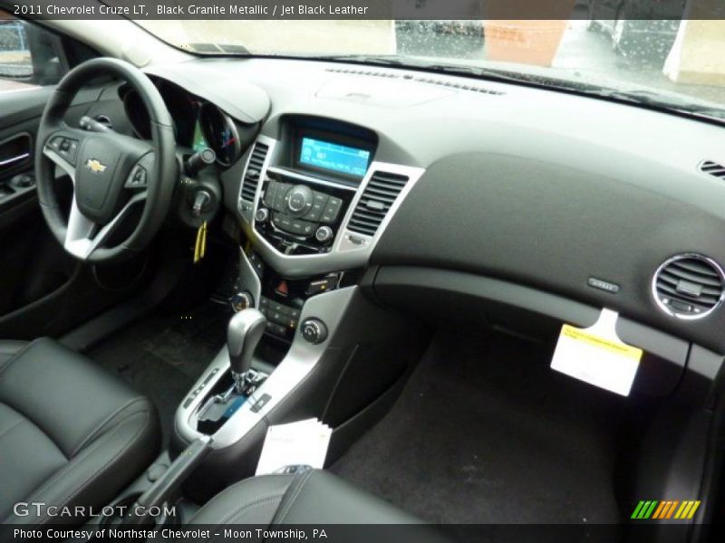 Black Granite Metallic / Jet Black Leather 2011 Chevrolet Cruze LT