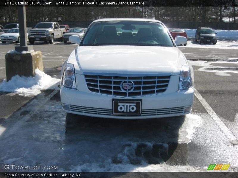 White Diamond Tricoat / Cashmere/Dark Cashmere 2011 Cadillac STS V6 Sport