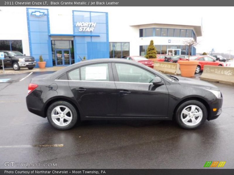 Black Granite Metallic / Jet Black Leather 2011 Chevrolet Cruze LT