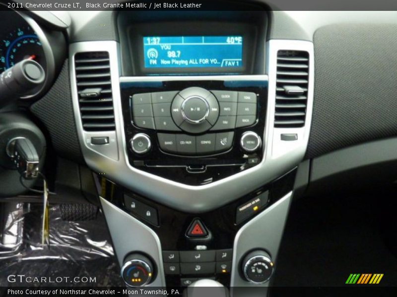 Black Granite Metallic / Jet Black Leather 2011 Chevrolet Cruze LT
