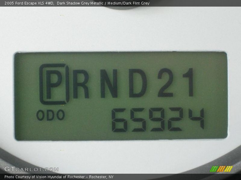 Dark Shadow Grey Metallic / Medium/Dark Flint Grey 2005 Ford Escape XLS 4WD
