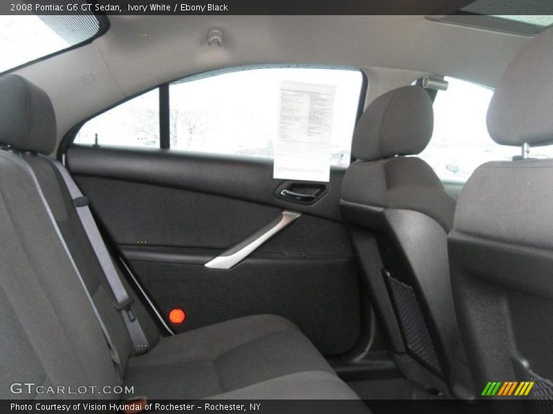 Ivory White / Ebony Black 2008 Pontiac G6 GT Sedan