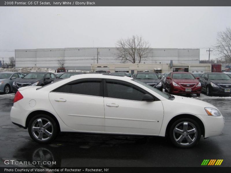Ivory White / Ebony Black 2008 Pontiac G6 GT Sedan