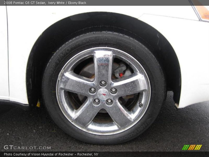 Ivory White / Ebony Black 2008 Pontiac G6 GT Sedan
