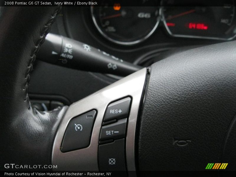 Ivory White / Ebony Black 2008 Pontiac G6 GT Sedan