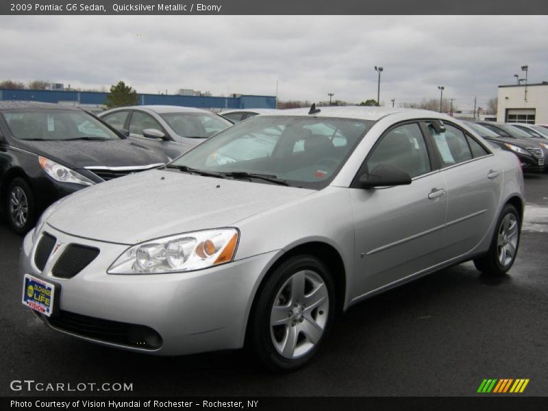 Quicksilver Metallic / Ebony 2009 Pontiac G6 Sedan