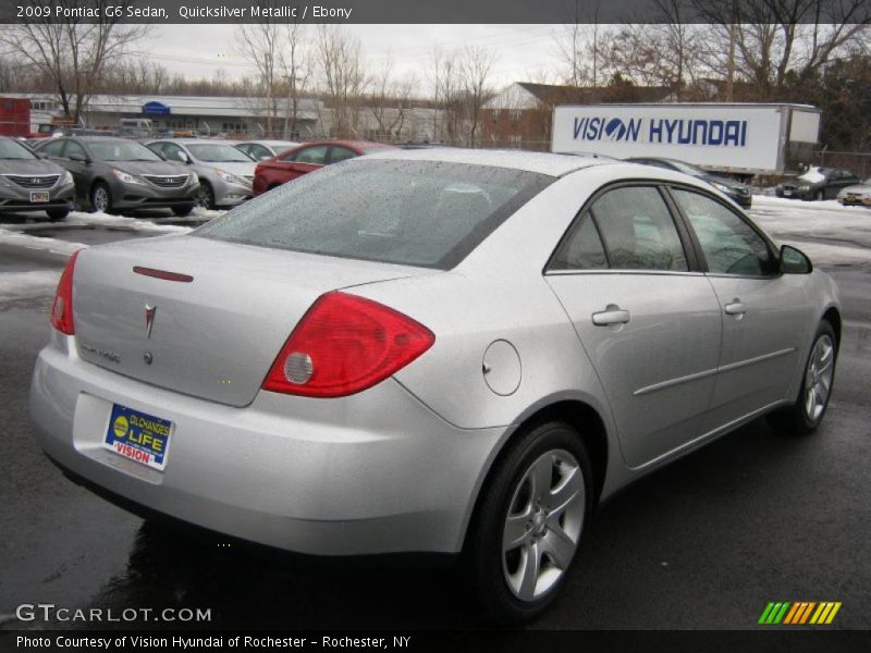 Quicksilver Metallic / Ebony 2009 Pontiac G6 Sedan