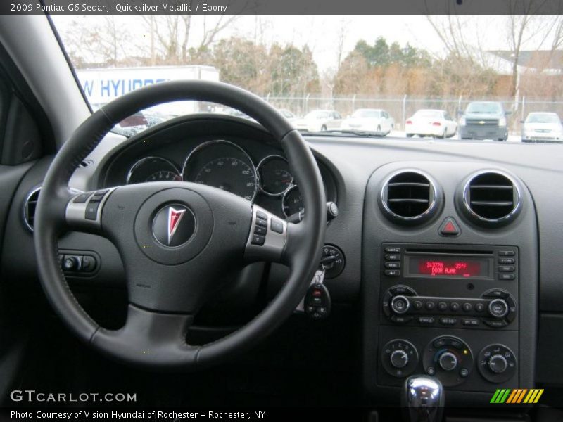 Quicksilver Metallic / Ebony 2009 Pontiac G6 Sedan