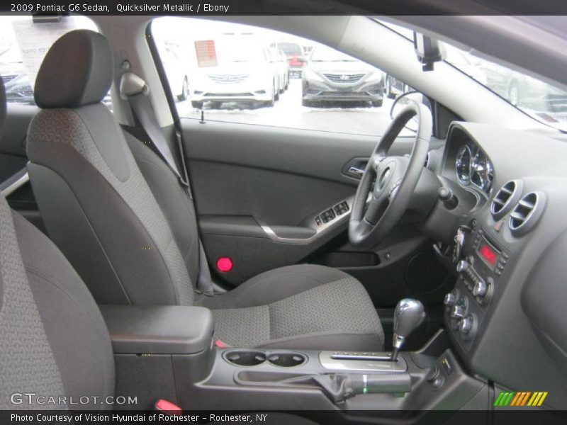 Quicksilver Metallic / Ebony 2009 Pontiac G6 Sedan