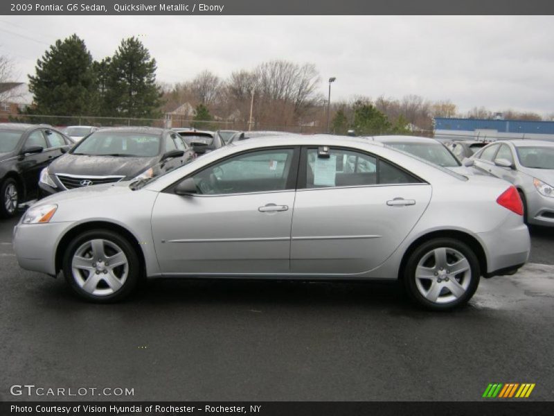 Quicksilver Metallic / Ebony 2009 Pontiac G6 Sedan