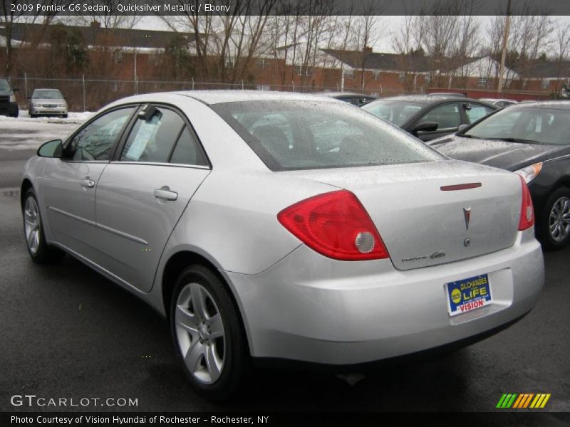 Quicksilver Metallic / Ebony 2009 Pontiac G6 Sedan