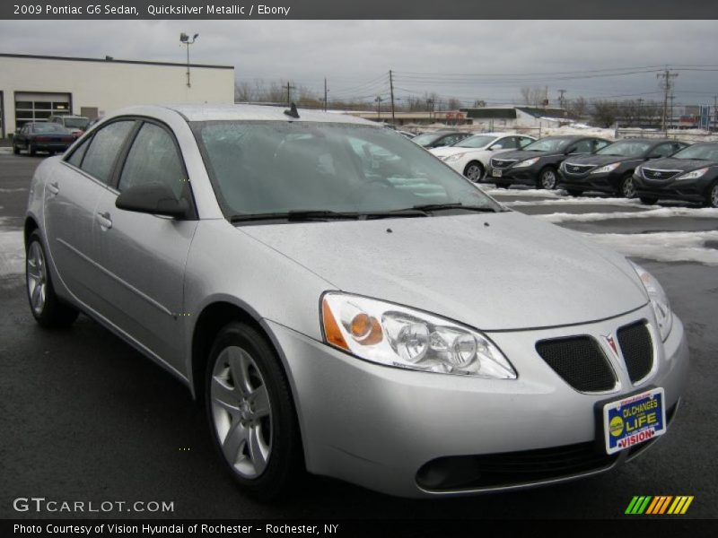Quicksilver Metallic / Ebony 2009 Pontiac G6 Sedan