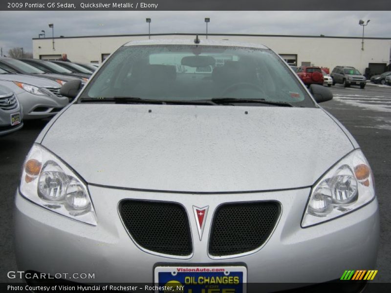 Quicksilver Metallic / Ebony 2009 Pontiac G6 Sedan