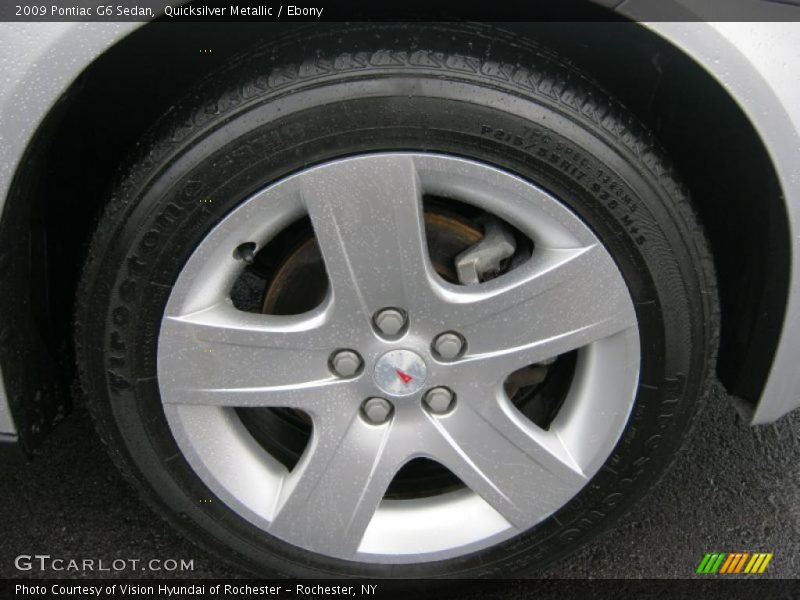 Quicksilver Metallic / Ebony 2009 Pontiac G6 Sedan