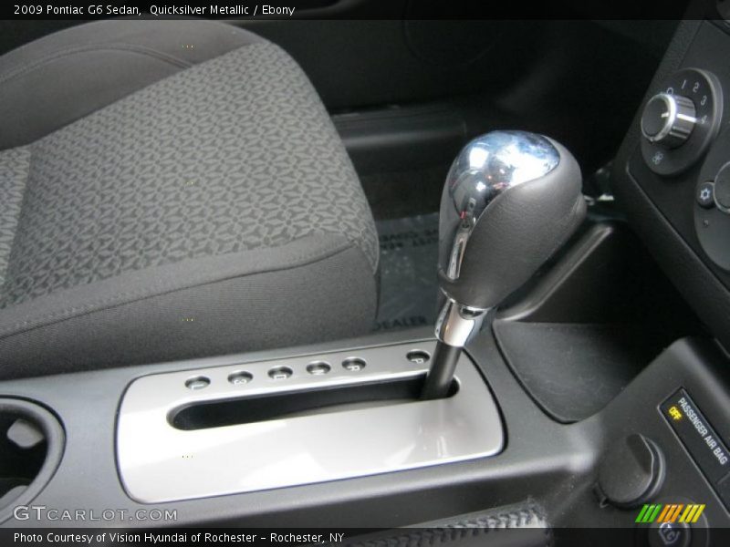 Quicksilver Metallic / Ebony 2009 Pontiac G6 Sedan