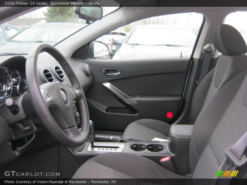 Quicksilver Metallic / Ebony 2009 Pontiac G6 Sedan