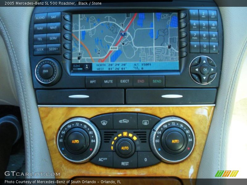 Navigation of 2005 SL 500 Roadster