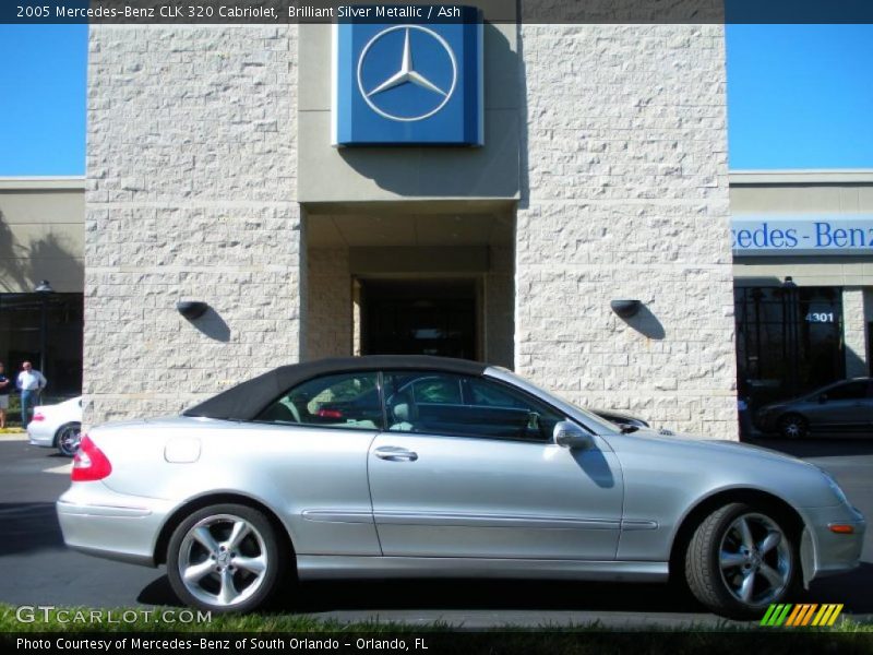 Brilliant Silver Metallic / Ash 2005 Mercedes-Benz CLK 320 Cabriolet