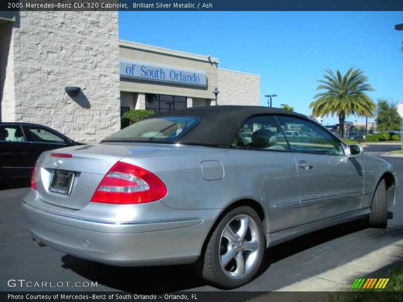 Brilliant Silver Metallic / Ash 2005 Mercedes-Benz CLK 320 Cabriolet