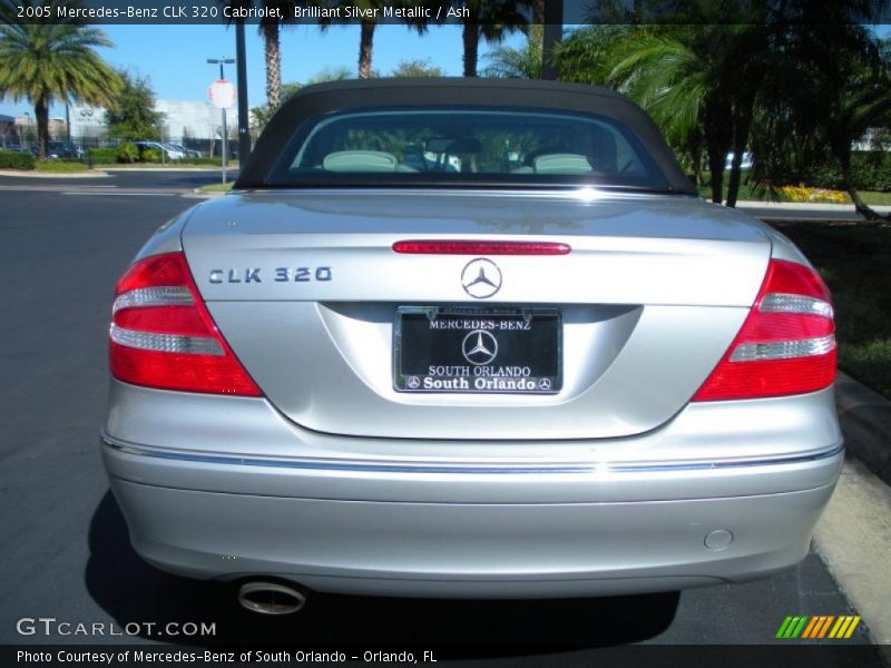 Brilliant Silver Metallic / Ash 2005 Mercedes-Benz CLK 320 Cabriolet