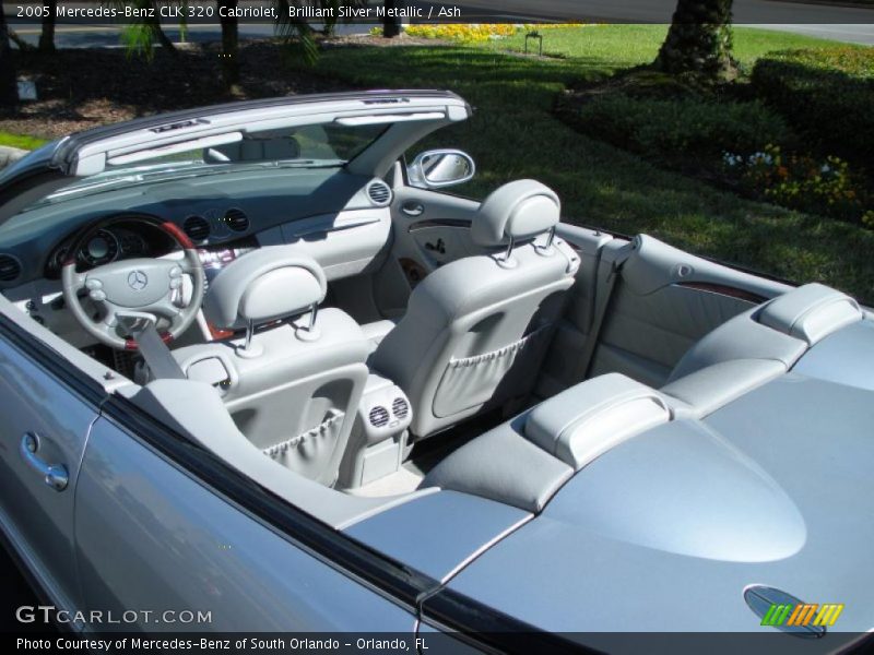 Brilliant Silver Metallic / Ash 2005 Mercedes-Benz CLK 320 Cabriolet