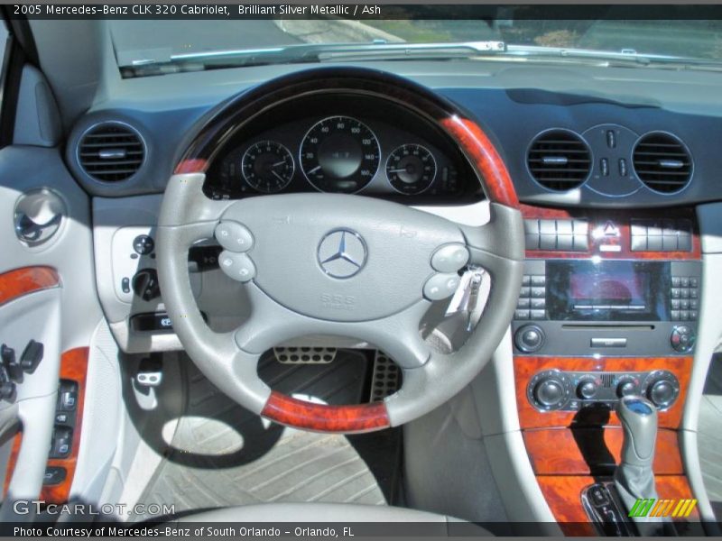 Brilliant Silver Metallic / Ash 2005 Mercedes-Benz CLK 320 Cabriolet